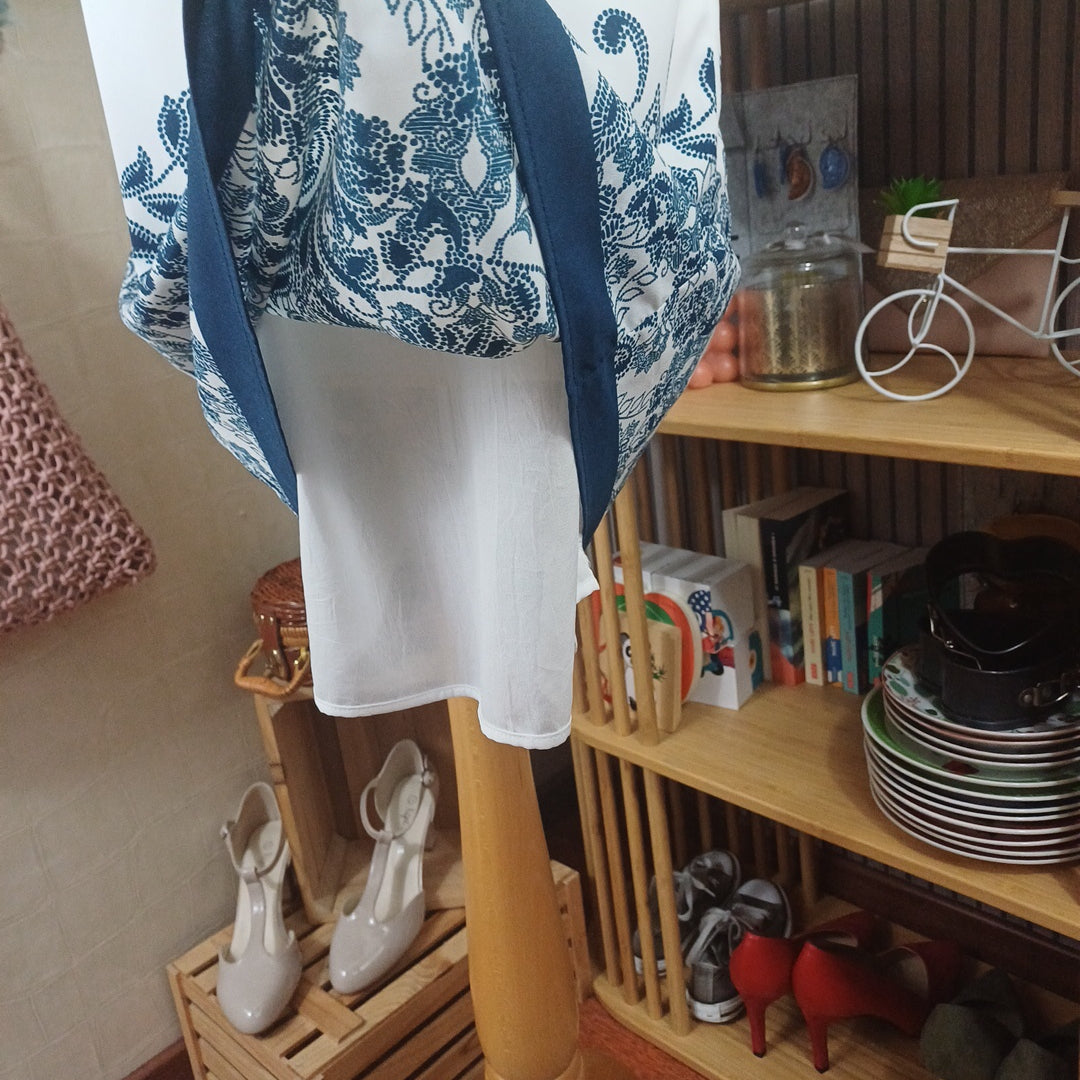 Robe blanche et bleue, Promod, taille 40