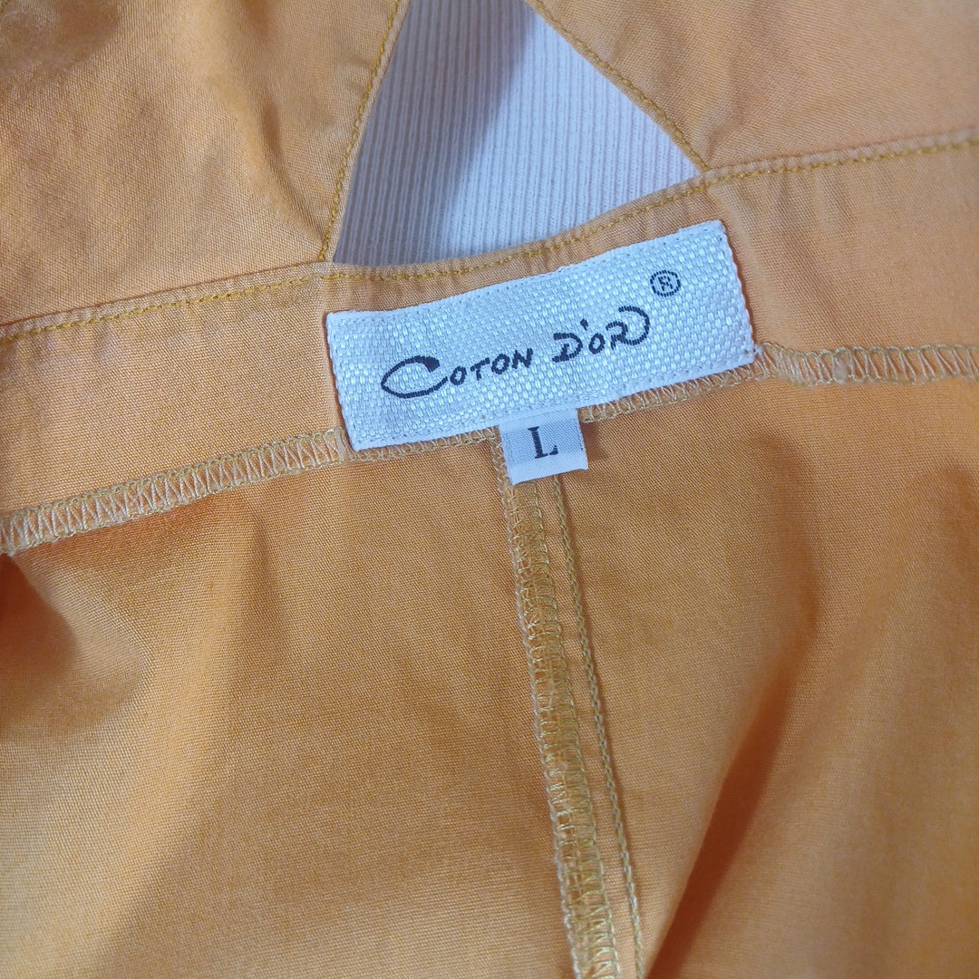 Gilet court jaune, Coton d'or, taille 36