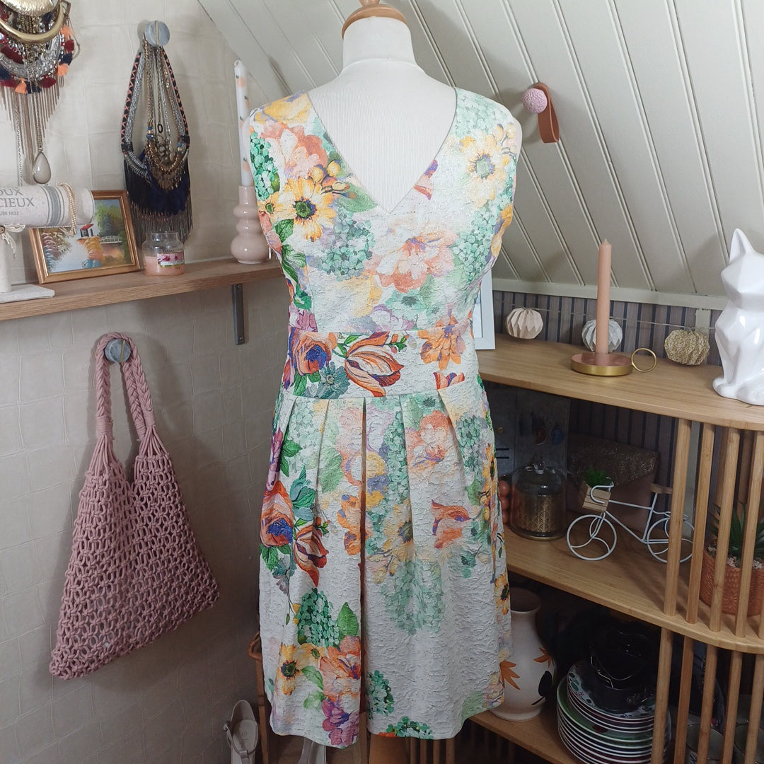 Robe fleurie, OCCO, taille 38
