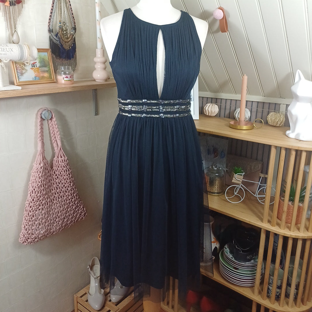 Robe bleue, Crazy london, taille S