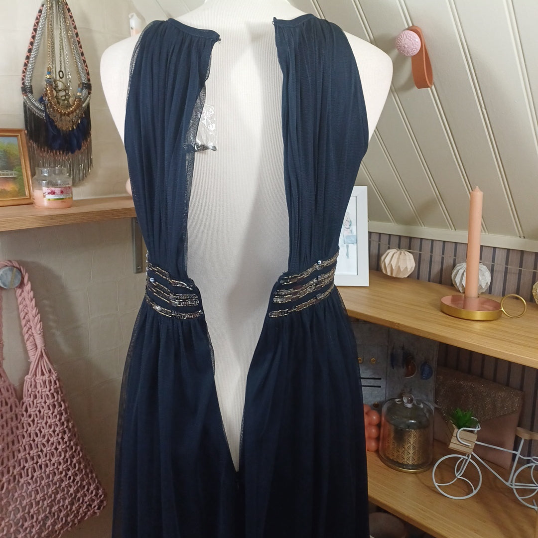 Robe bleue, Crazy london, taille S