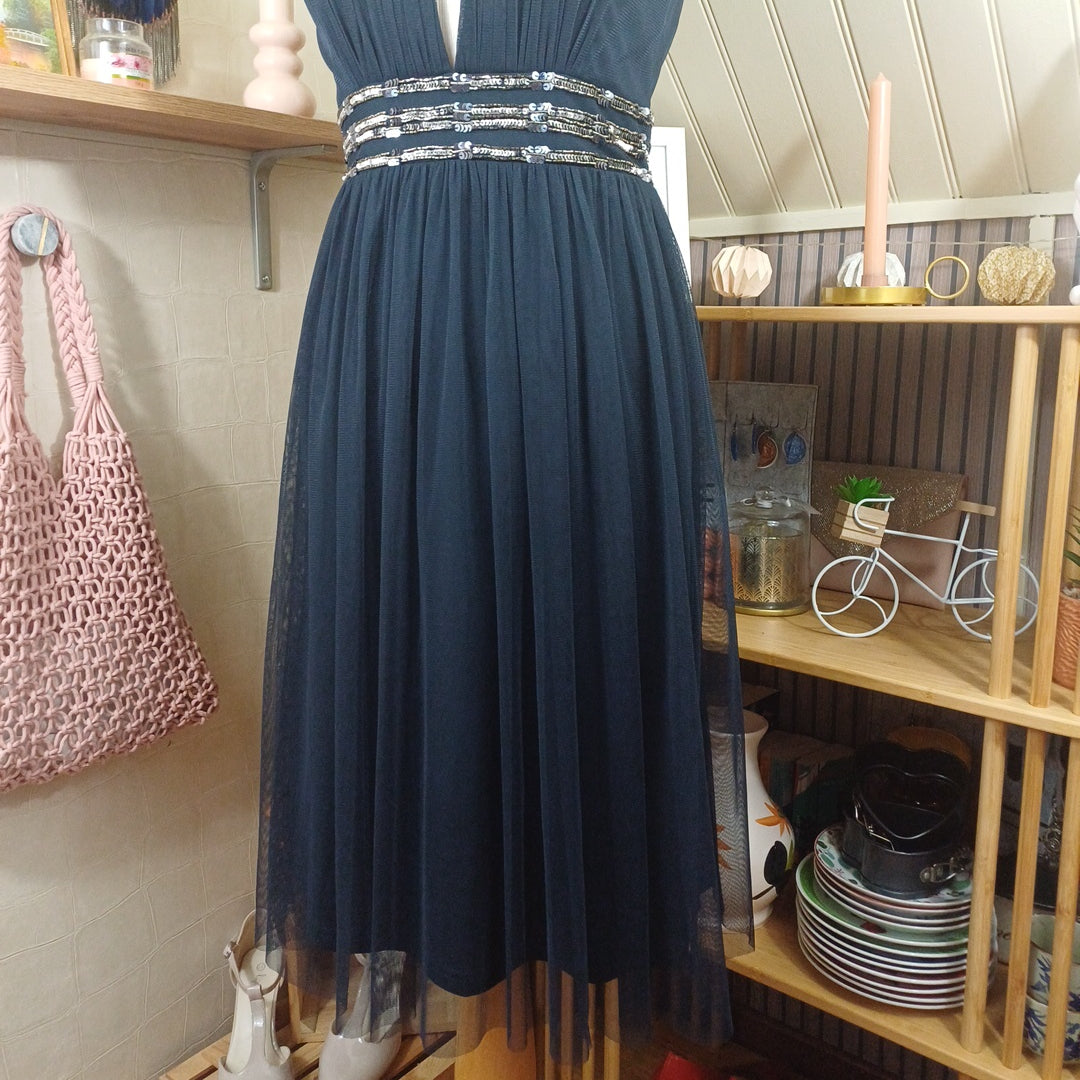 Robe bleue, Crazy london, taille S