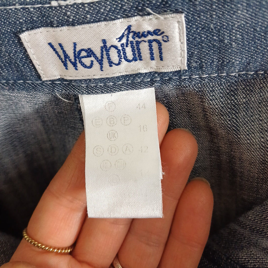 Pantalon bleu, Anne Weyburn, taille 44