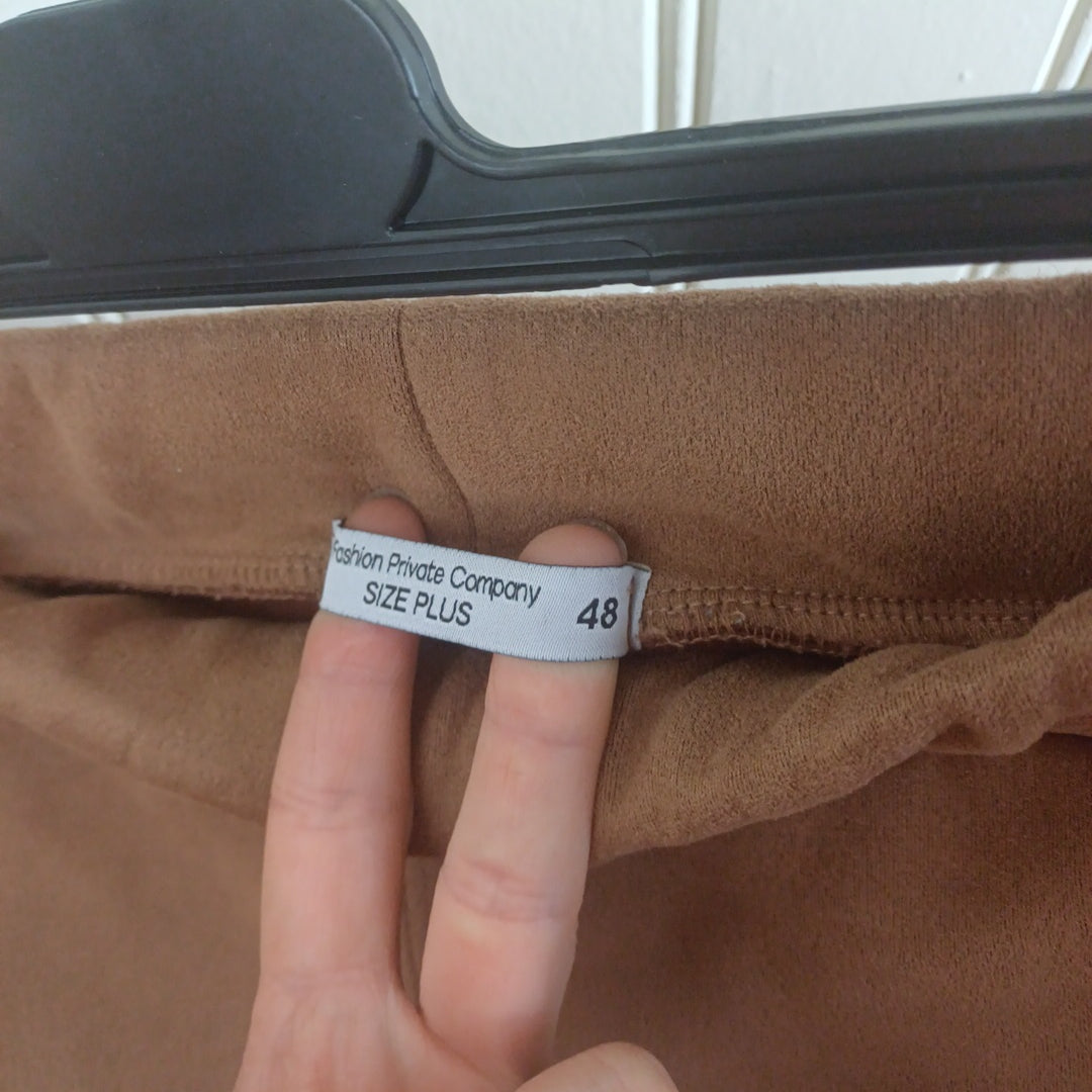 Jupe marron, Fashion private company, taille 48