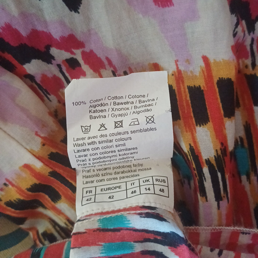 Robe colorée, Camaïeu, taille M