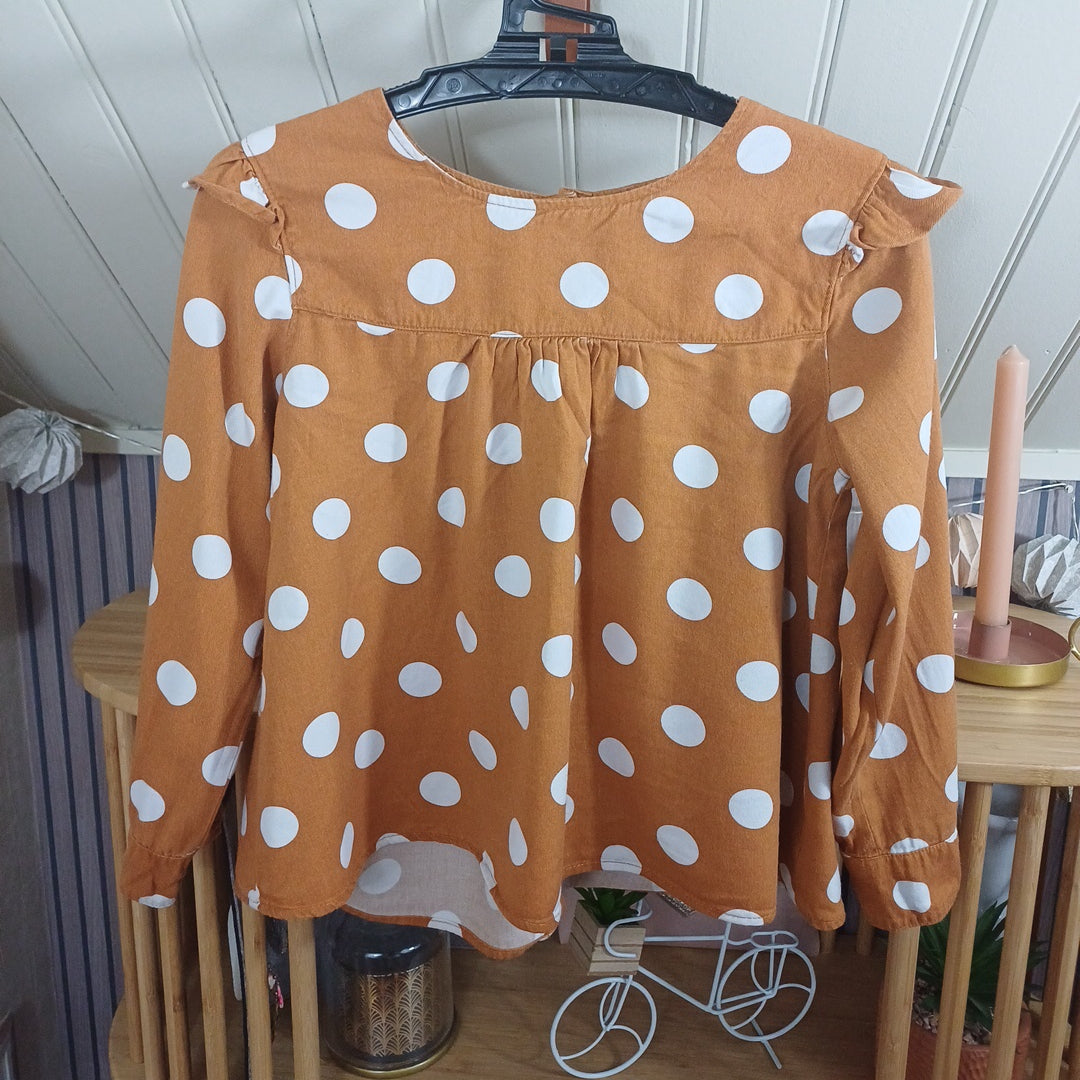 Blouse camel, Orchestra, taille 8 ans