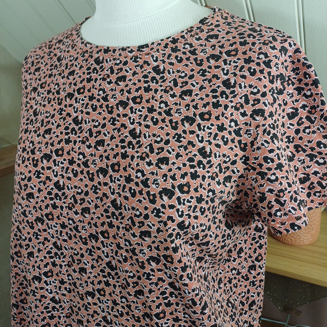 Tee-shirt rose, kiabi, taille L