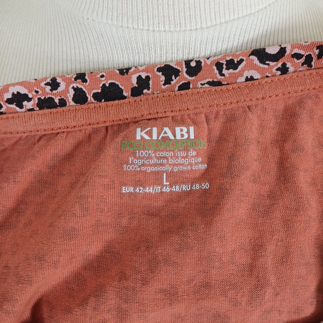 Tee-shirt rose, kiabi, taille L