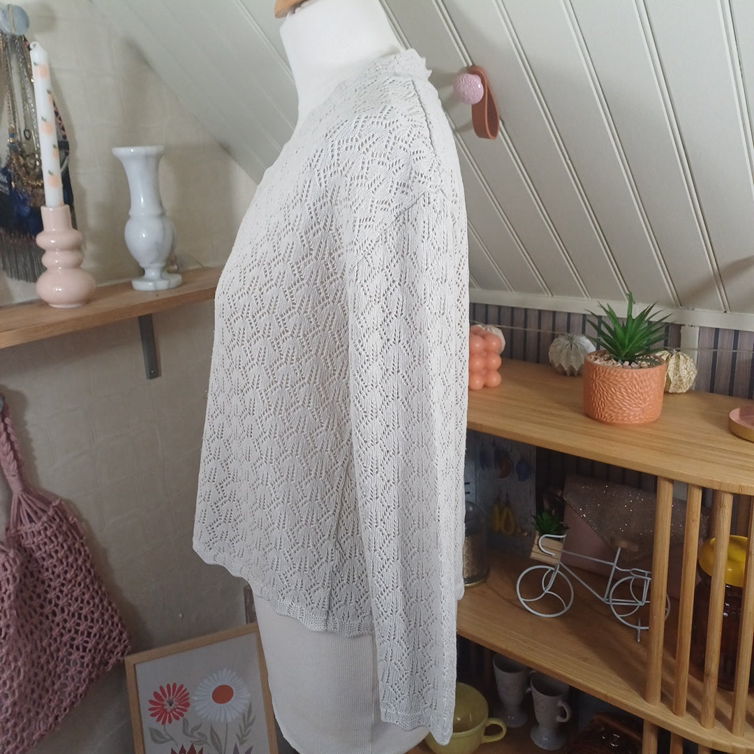 Pull beige, Phildar, taille M