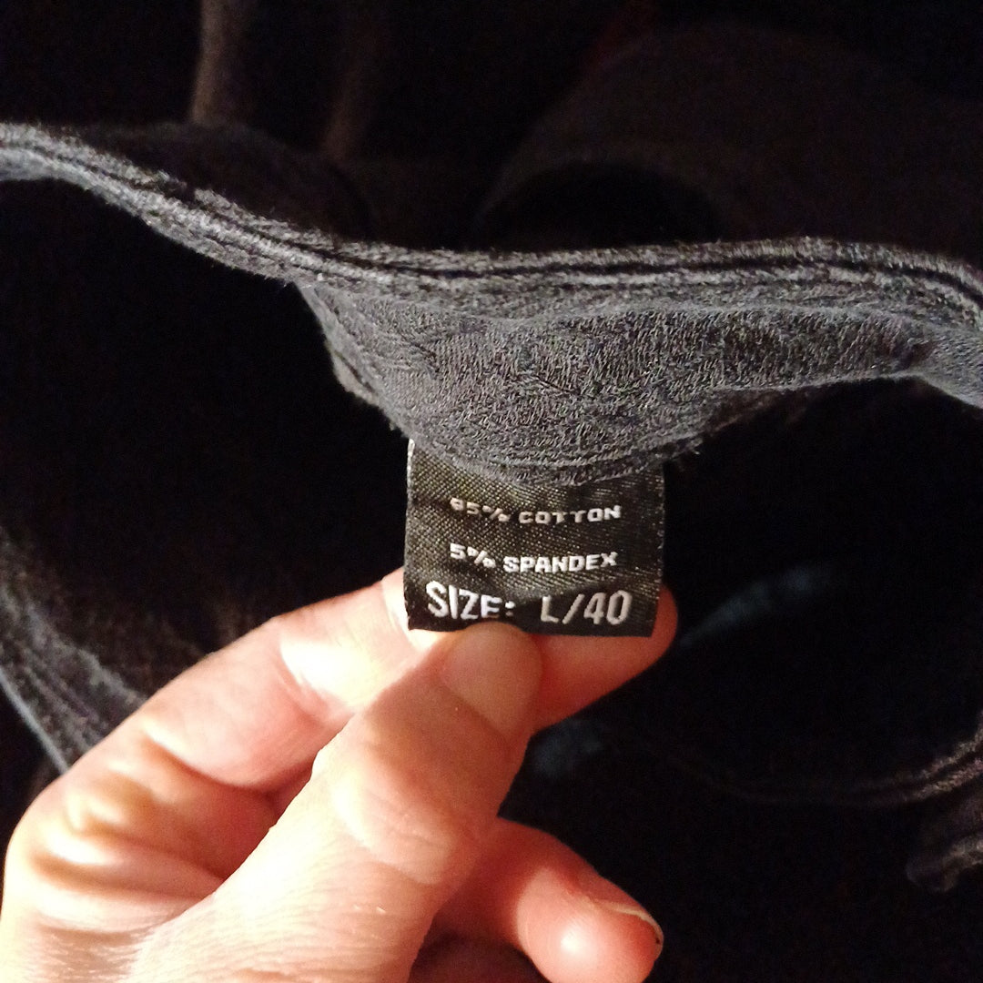 Jean noir effet dentelle, Miss RJ, taille indiquée 40