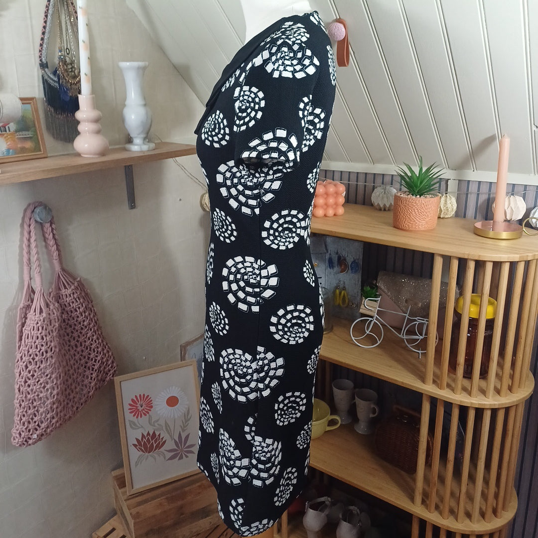 Robe noire et blanche, Eylex, taille S