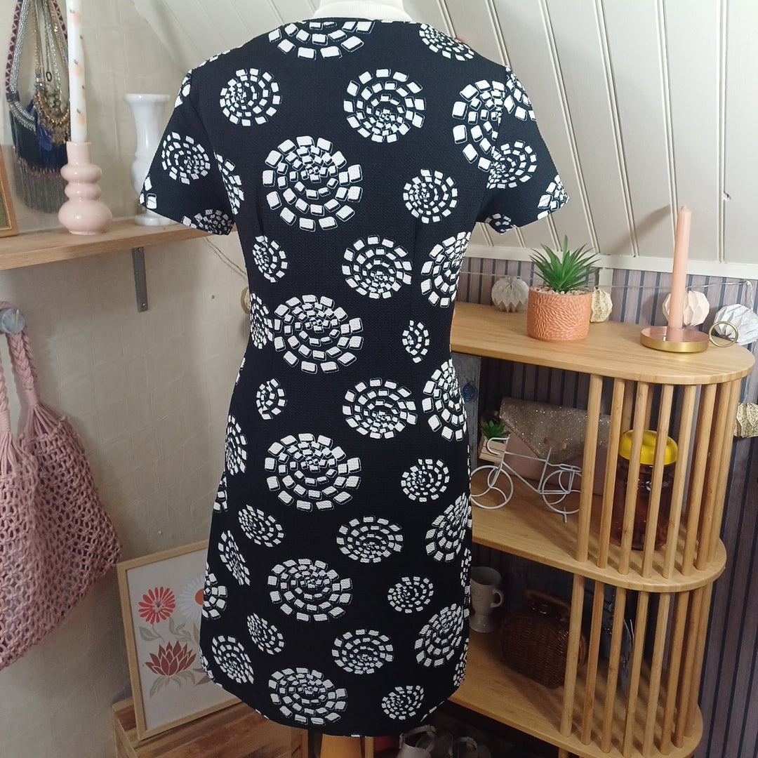 Robe noire et blanche, Eylex, taille S