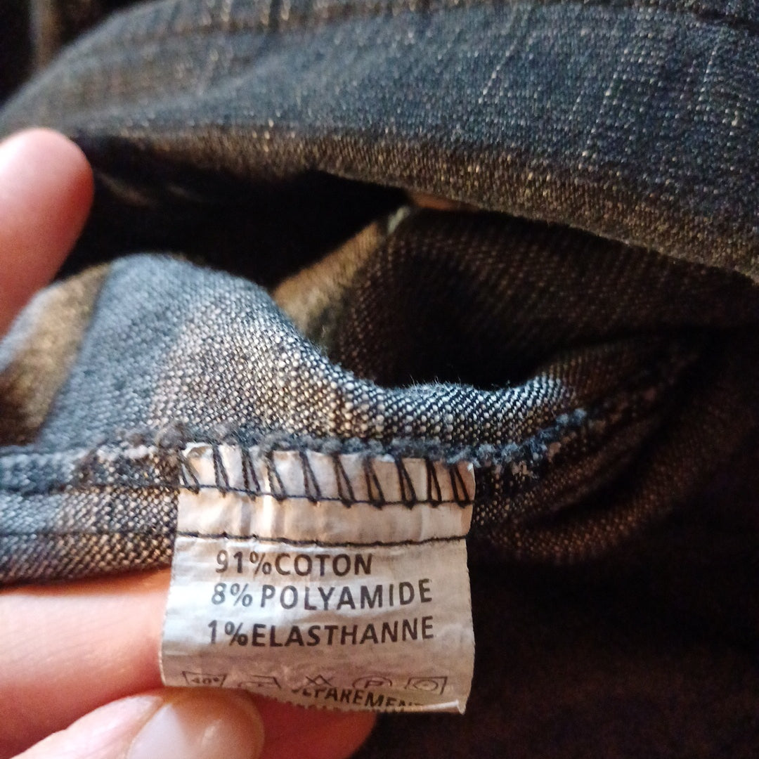 Veste en jean noire, FREDA, taille M