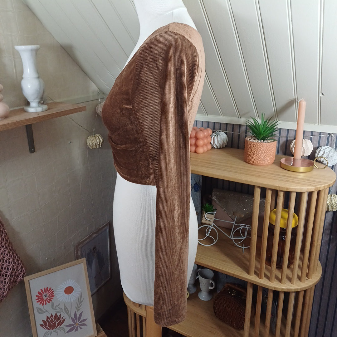 Haut marron, A.C.W, taille 34