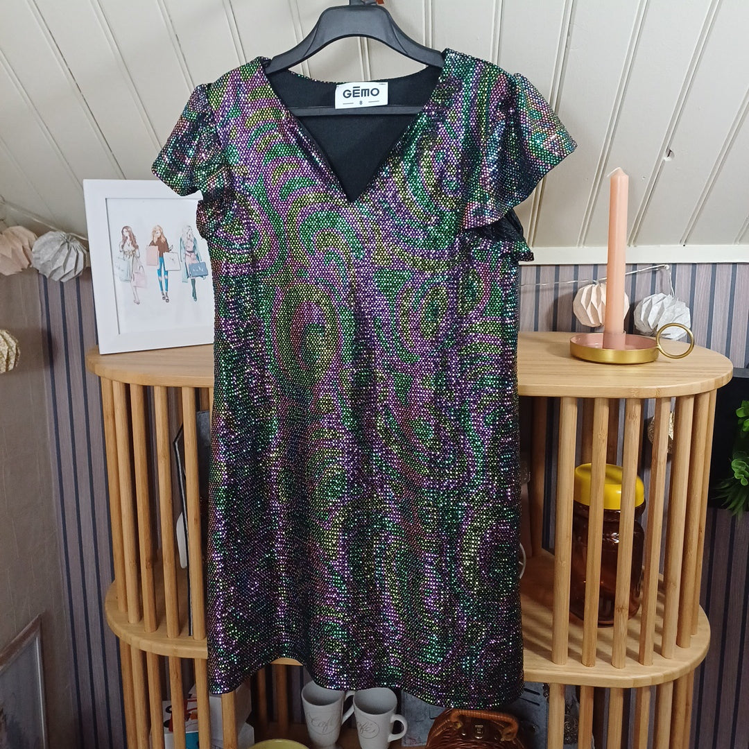 Robe pailletée, Gémo, taille 8 ans
