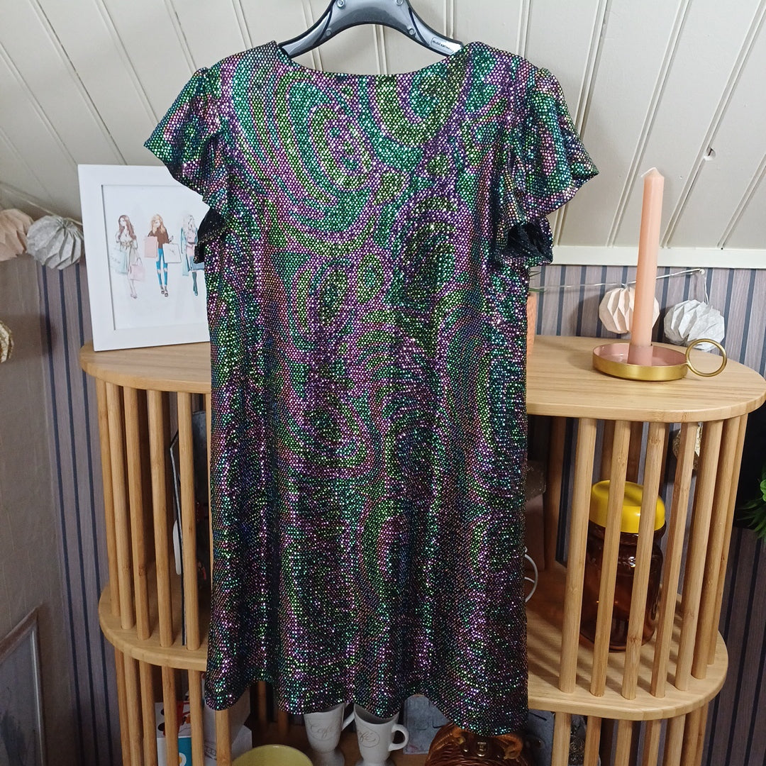 Robe pailletée, Gémo, taille 8 ans