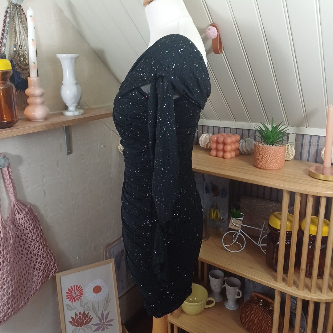 Robe noire pailletée,taille XS