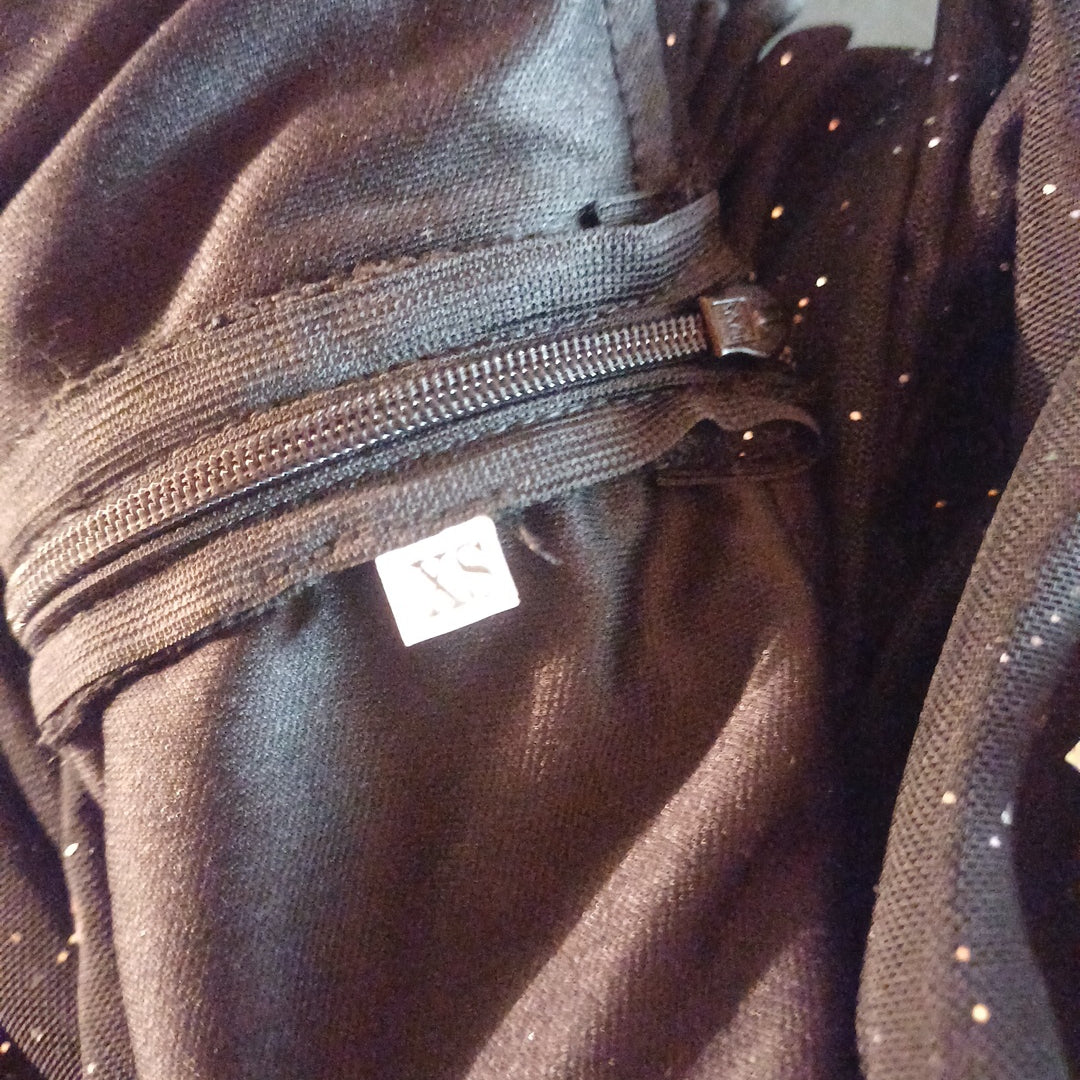 Robe noire pailletée,taille XS