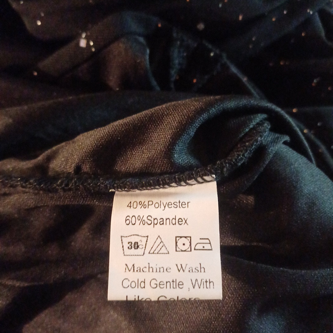 Robe noire pailletée,taille XS