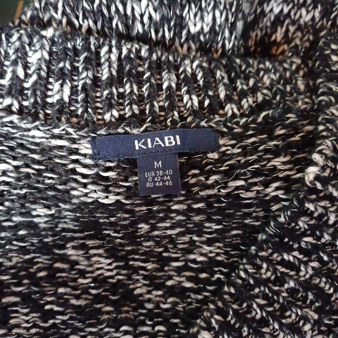 Pull noir et blanc, Kiabi, taille M