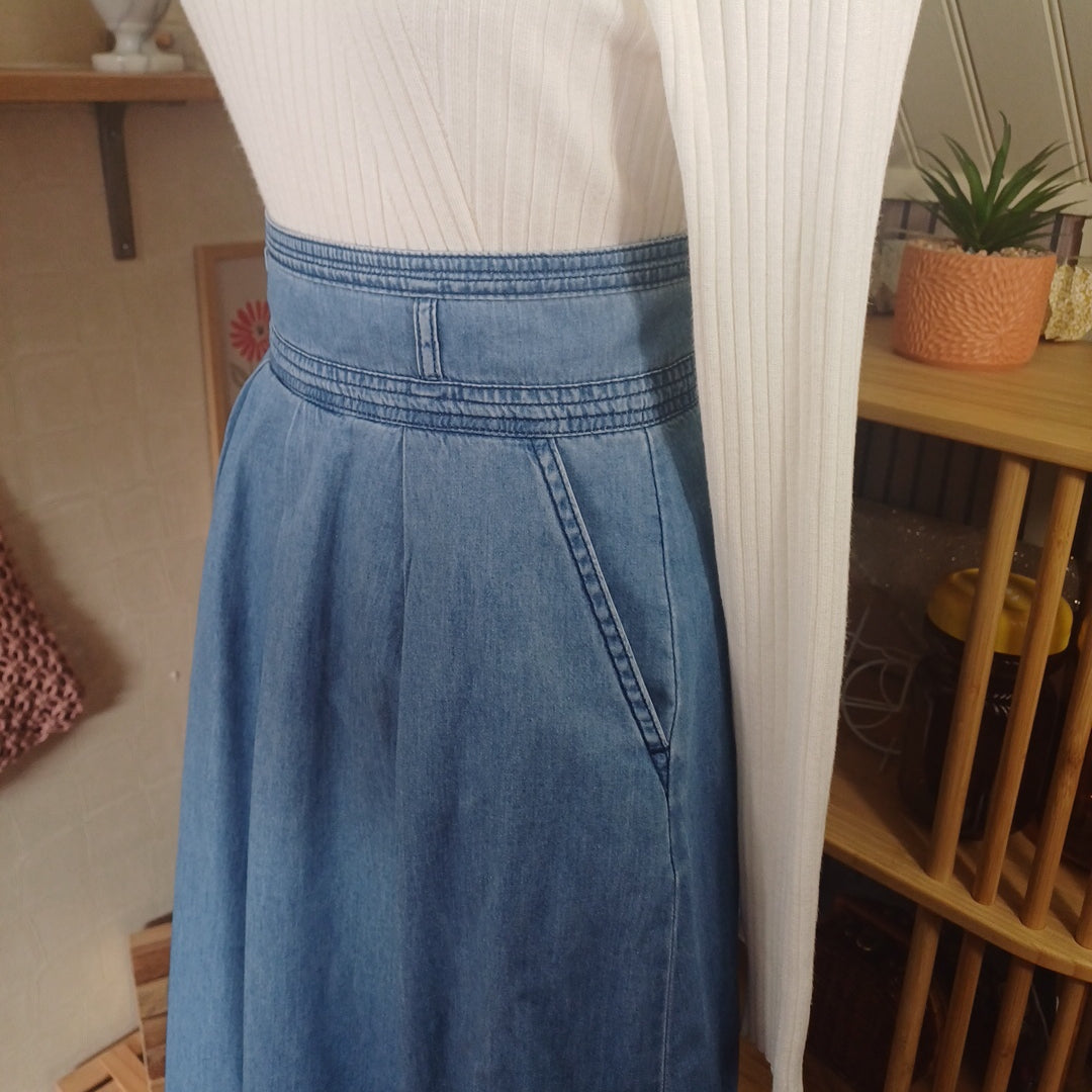 Jupe bleue, Promod, taille 36