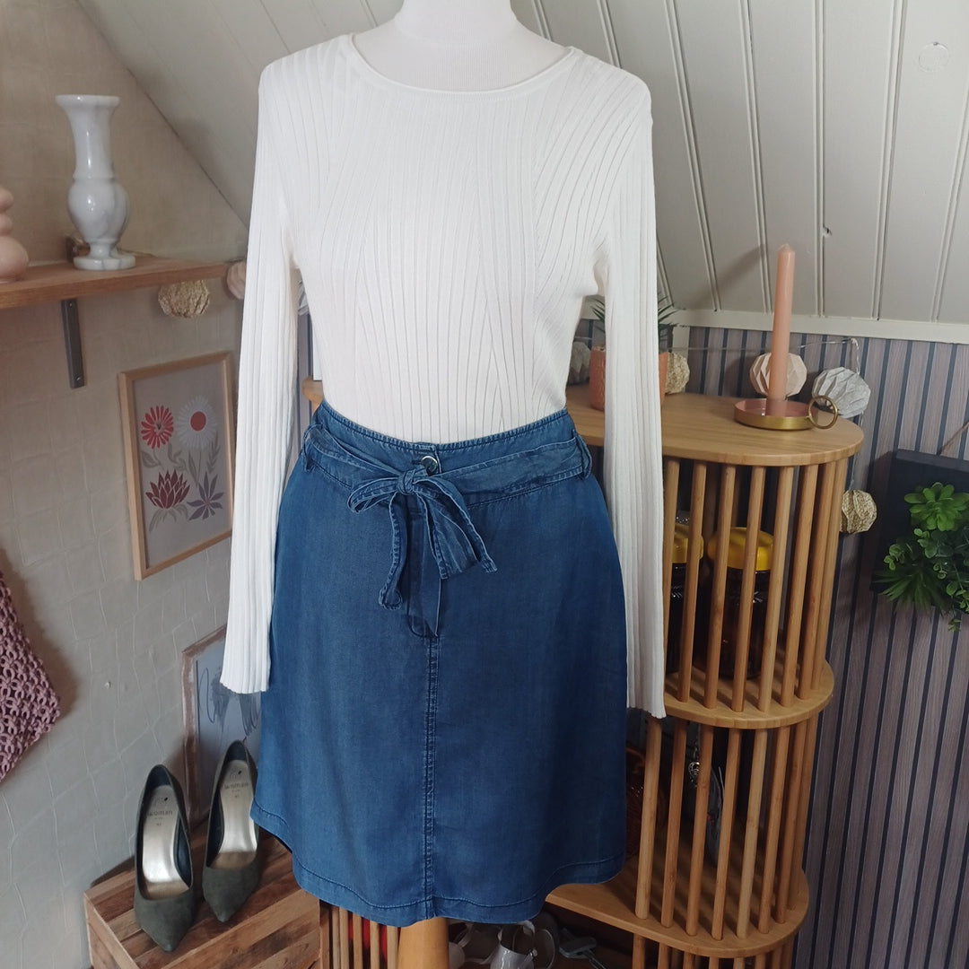 Jupe bleue, TEX, taille 46/48