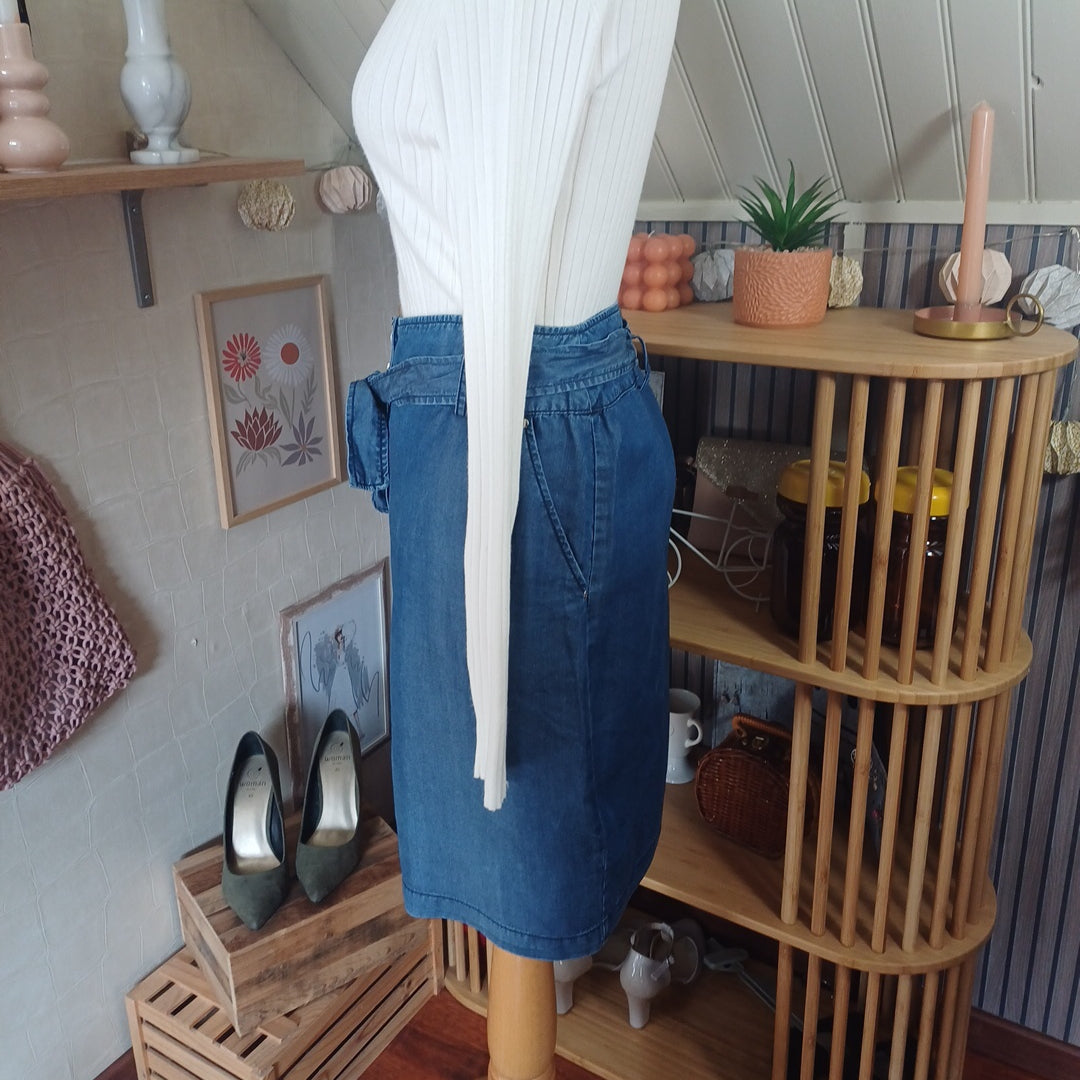 Jupe bleue, TEX, taille 46/48
