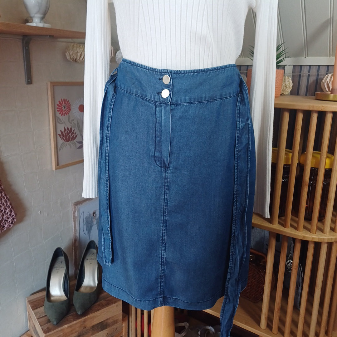 Jupe bleue, TEX, taille 46/48