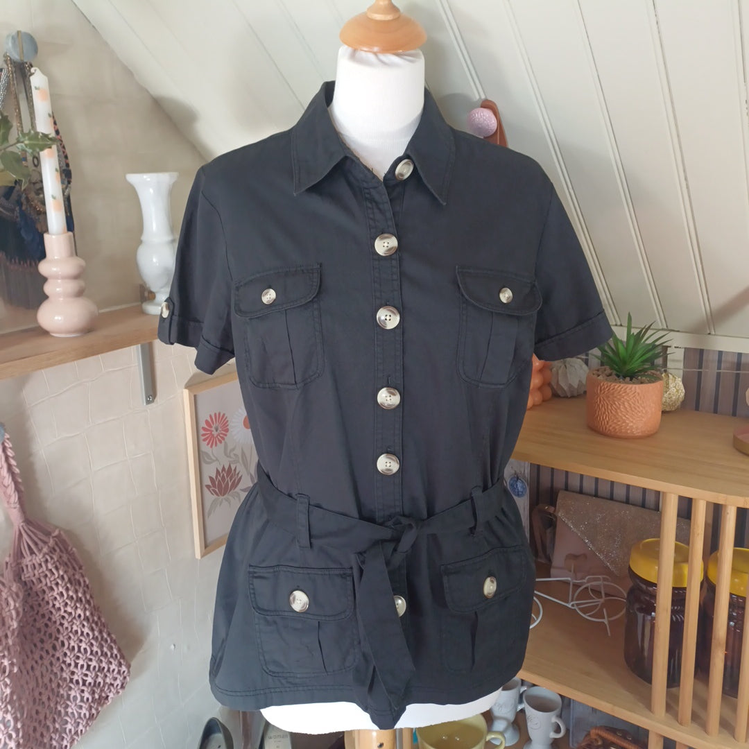Chemise noire, Kiabi, taille 42