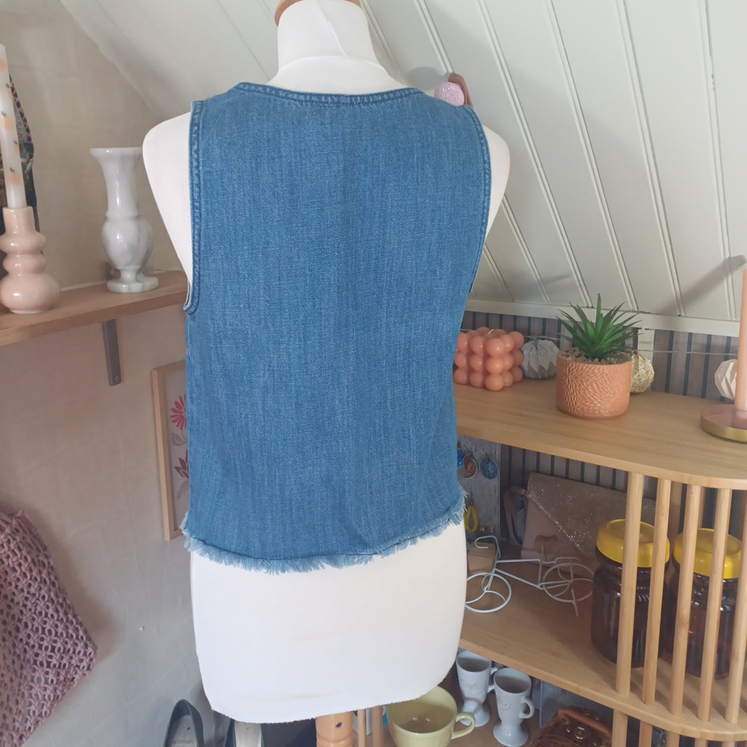 Top en jean, Stradivarius, taille M