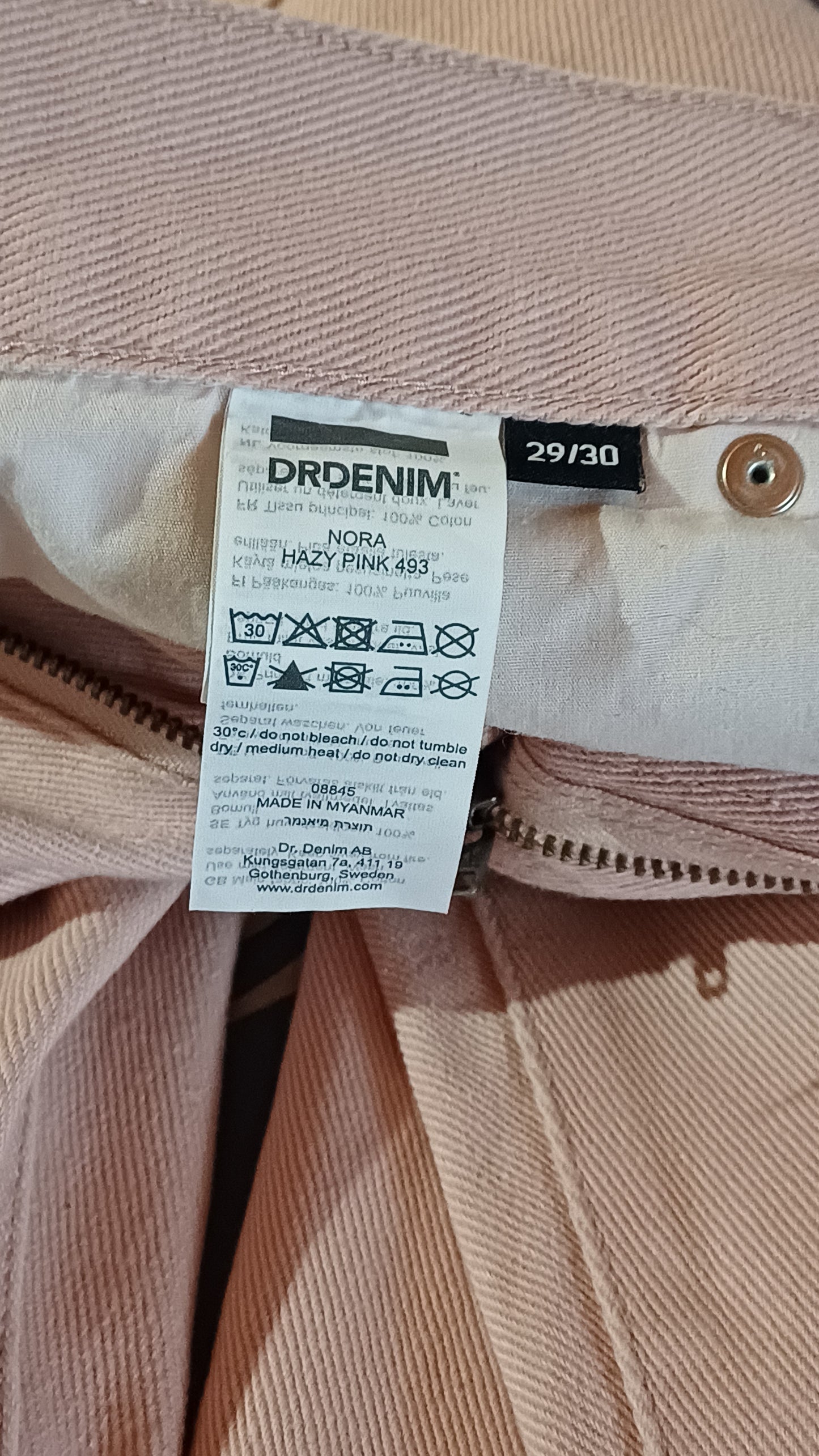 Jean rose, DrDenim,taille 29/30 ou taille 38