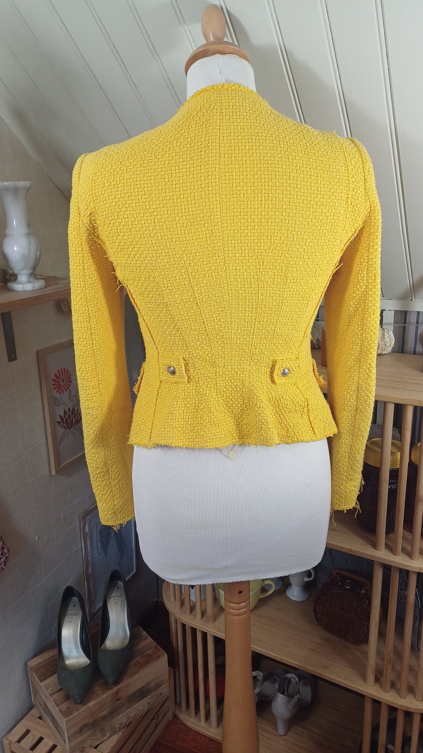 Veste jaune,Zara, taille XS