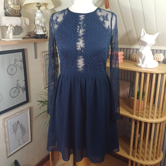 Robe bleue, Eve, taille 36