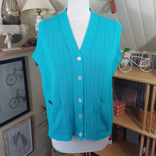 Gilet bleu,taille M