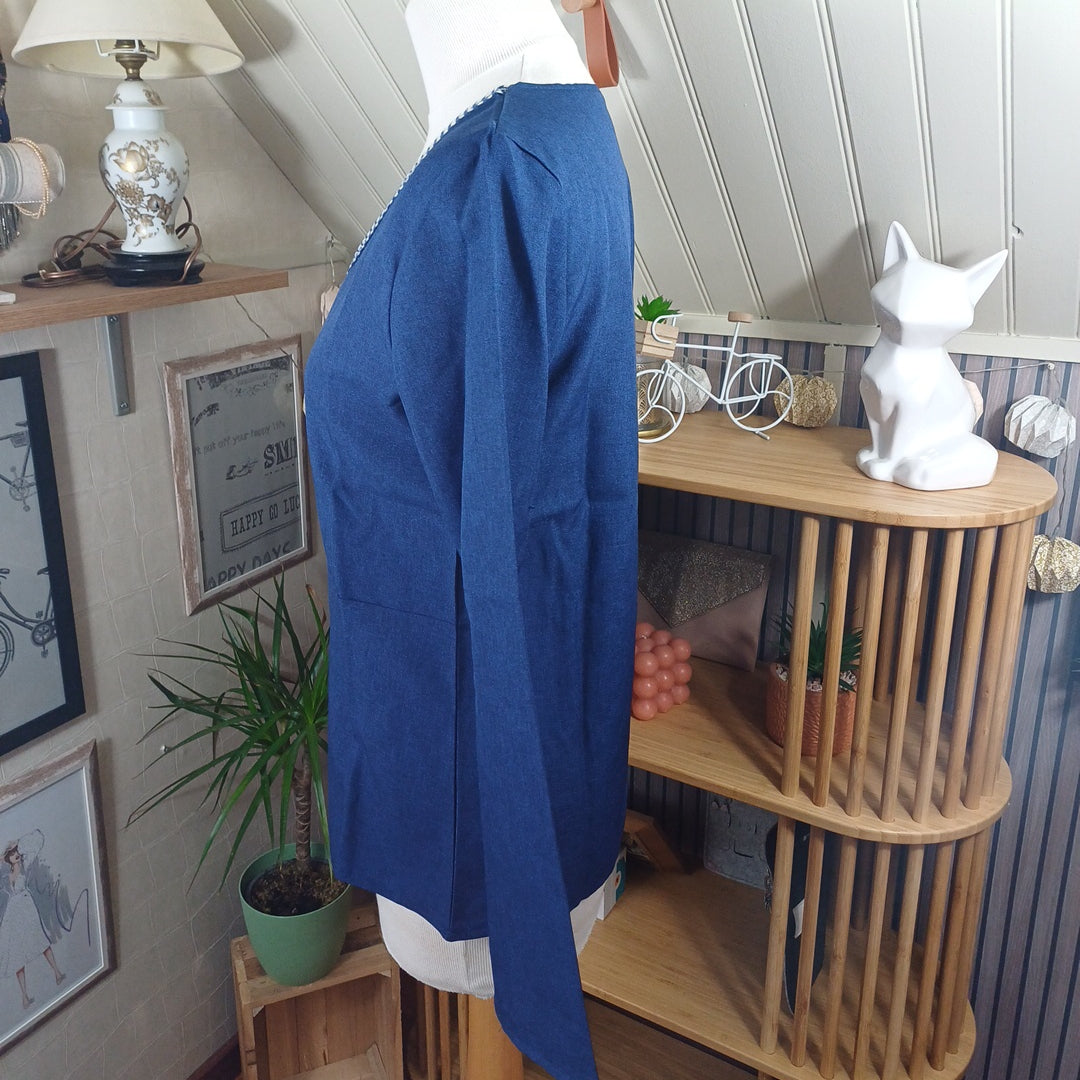 Haut bleu, taille M