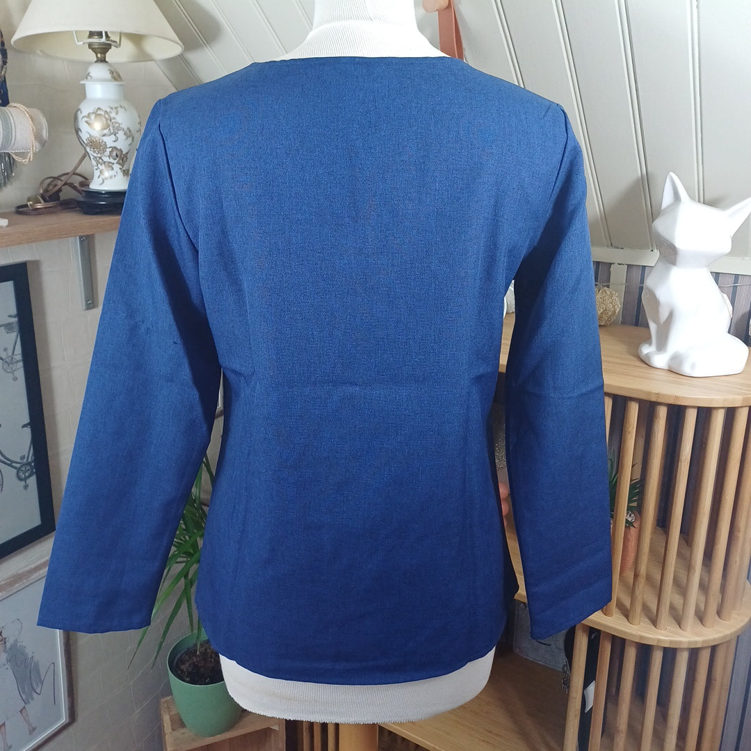 Haut bleu, taille M