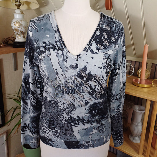 Haut bleu gris, Bagutti, taille L