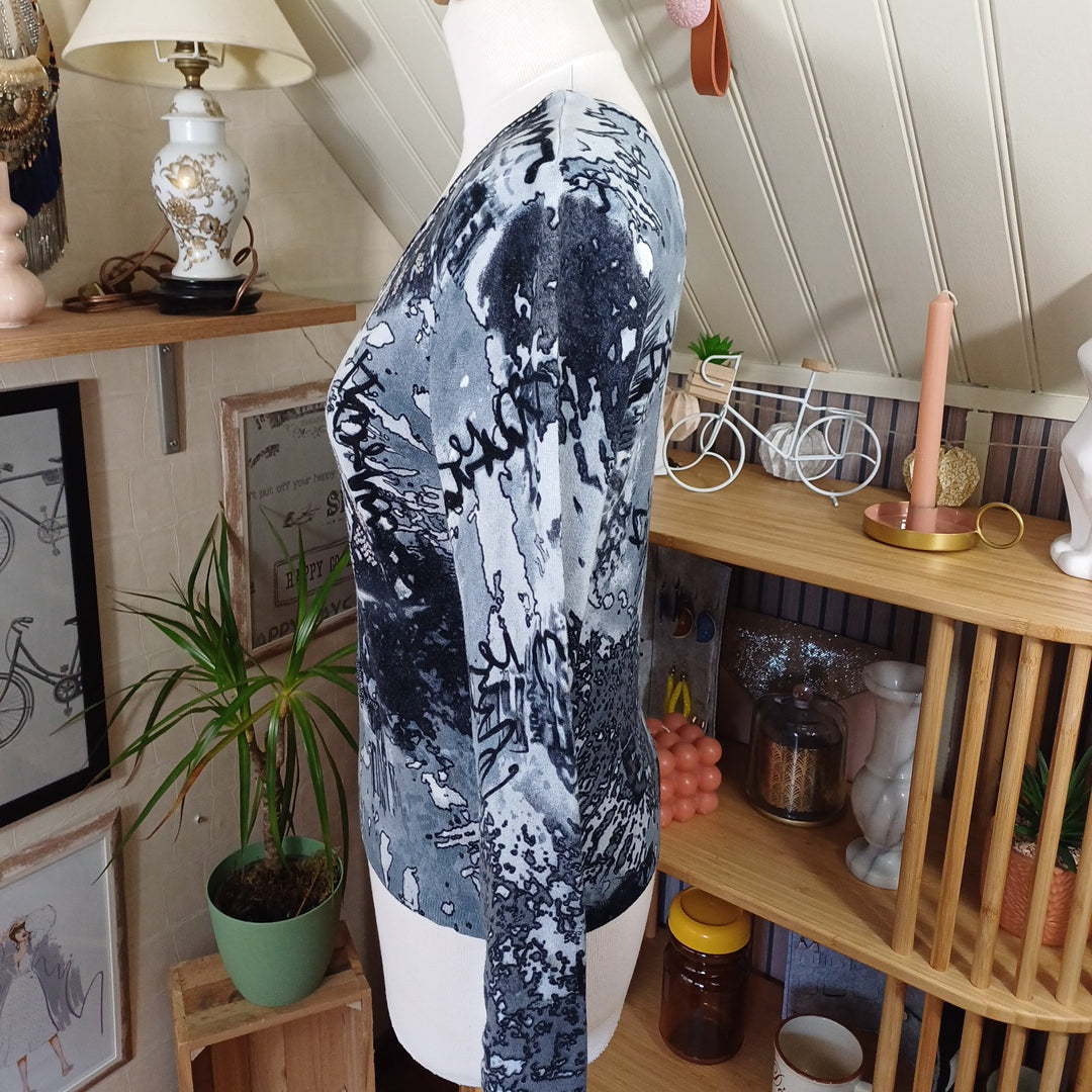 Haut bleu gris, Bagutti, taille L
