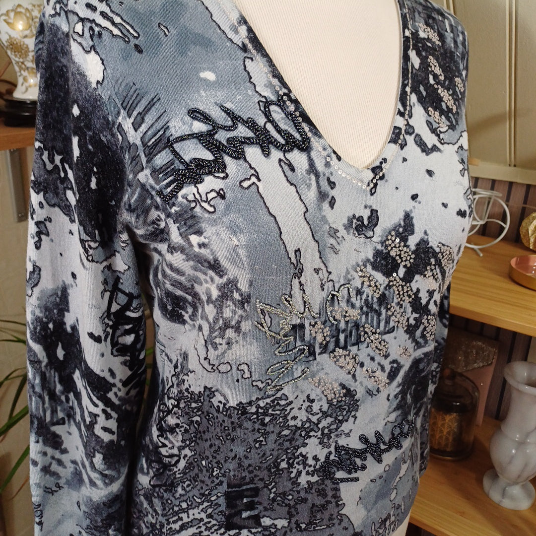 Haut bleu gris, Bagutti, taille L