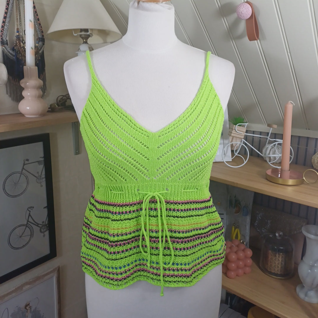 Top en crochet, Made in Italy, taille 36