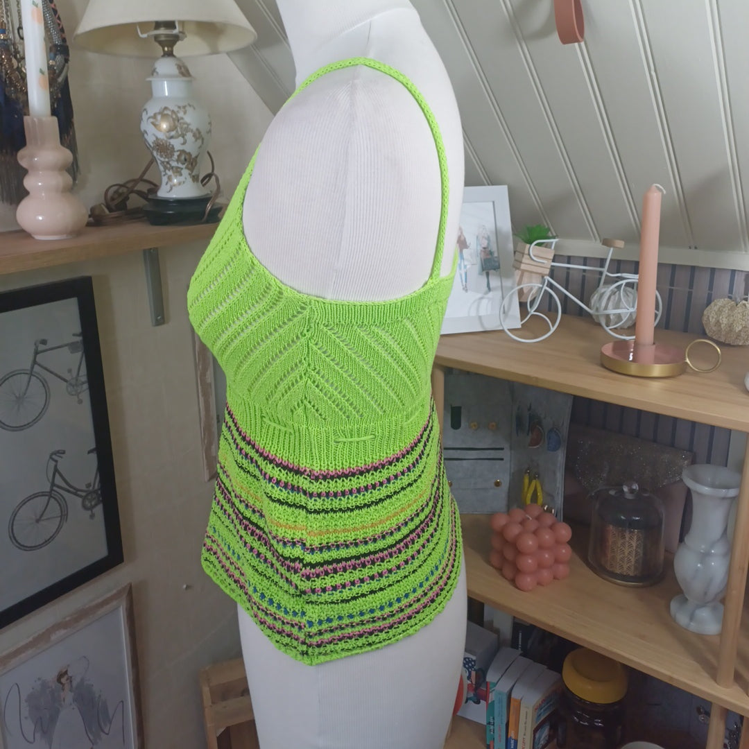 Top en crochet, Made in Italy, taille 36