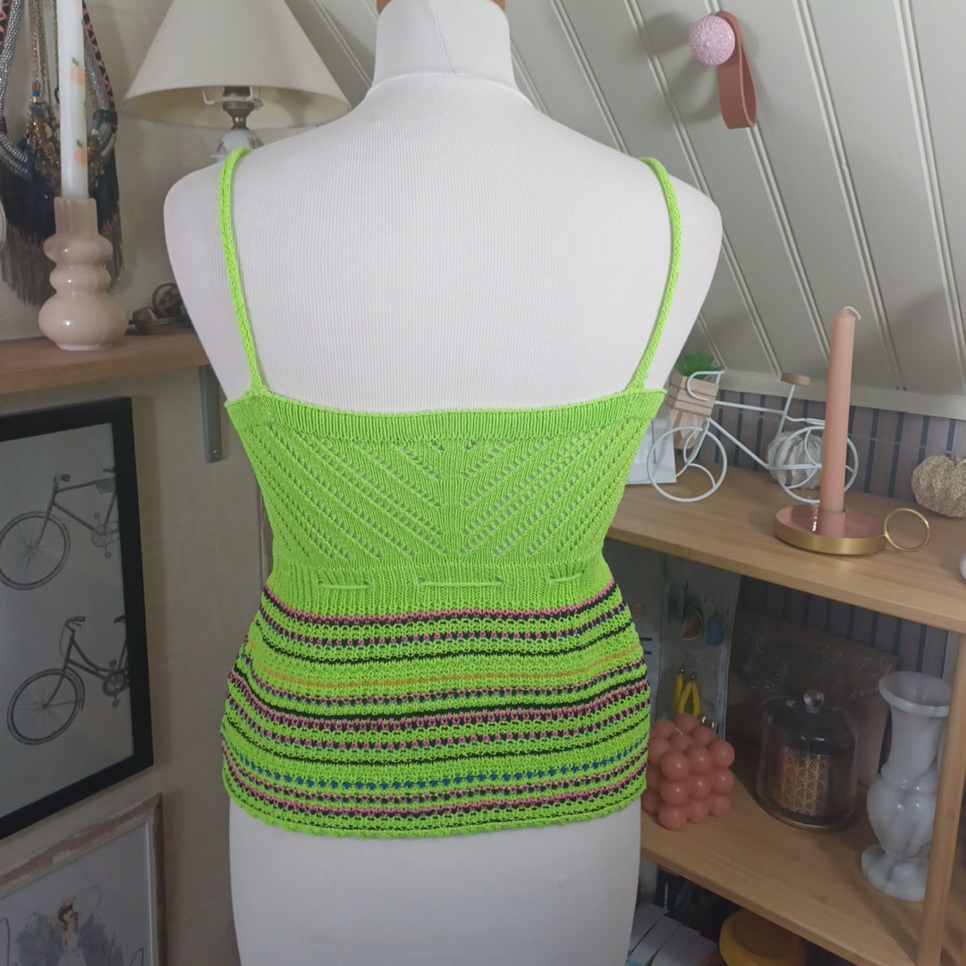 Top en crochet, Made in Italy, taille 36