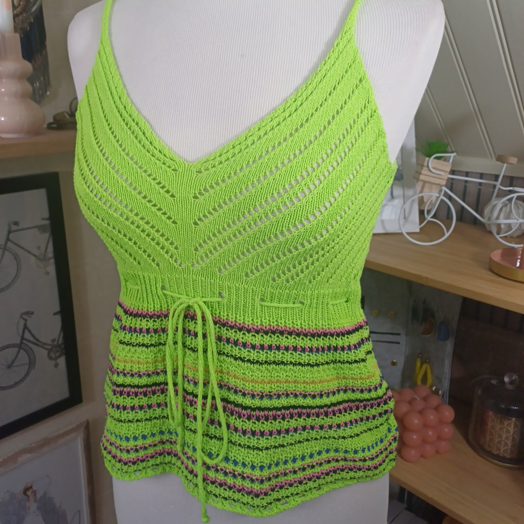 Top en crochet, Made in Italy, taille 36