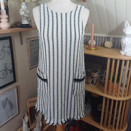 Robe noire et blanche, Zara,taille M
