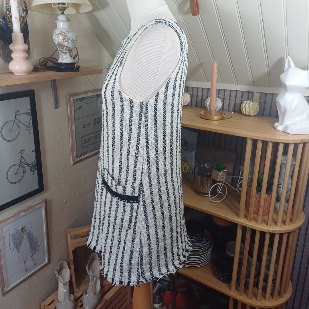 Robe noire et blanche, Zara,taille M