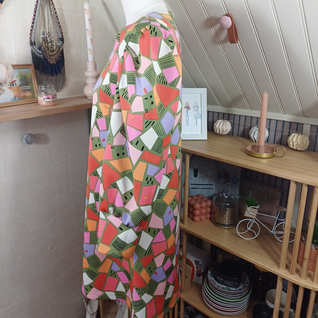 Robe colorée, fait main, taille 40