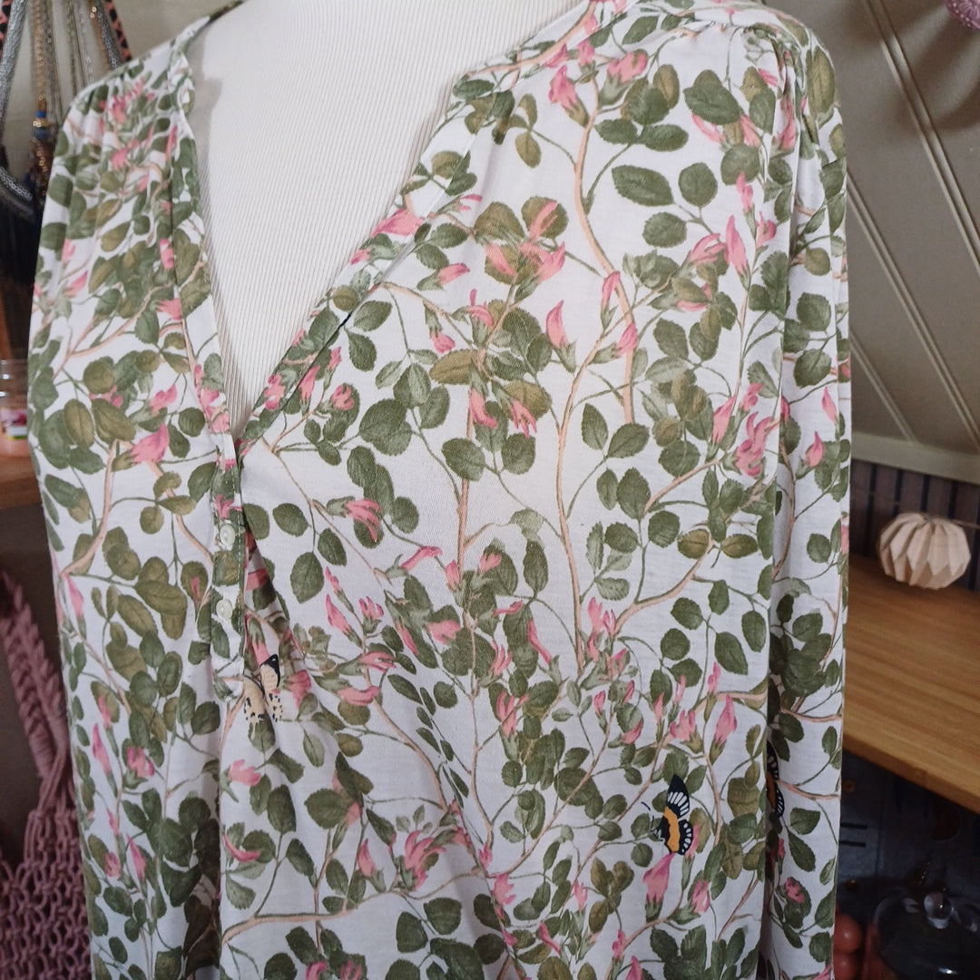 Blouse fleurie, H&M, taille XL