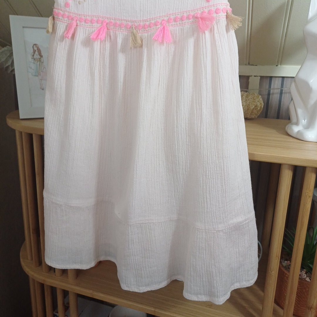 Robe beige et rose, Du pareil au même, taille 6 ans