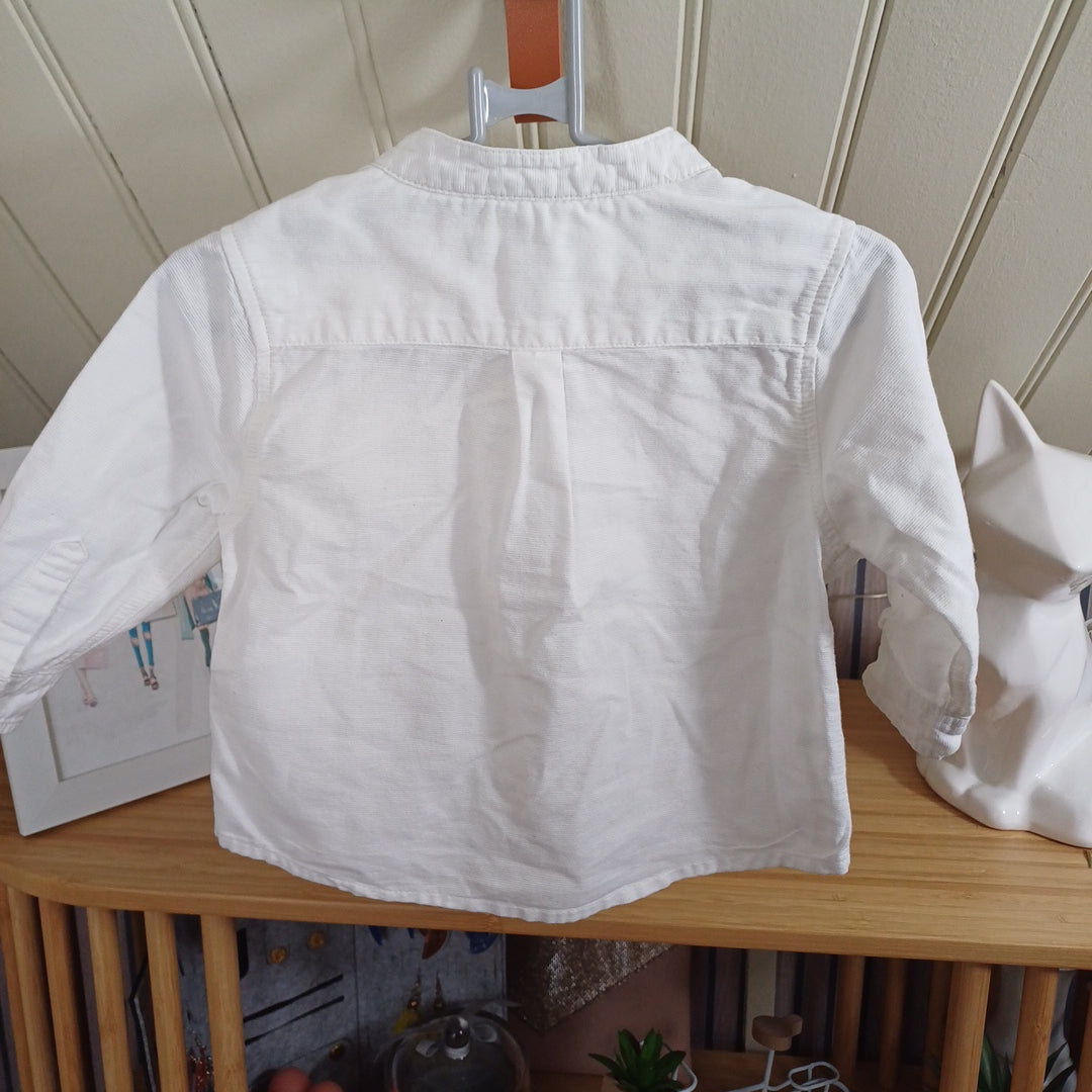 Chemise blanche, Obaïbi, taille 9 mois
