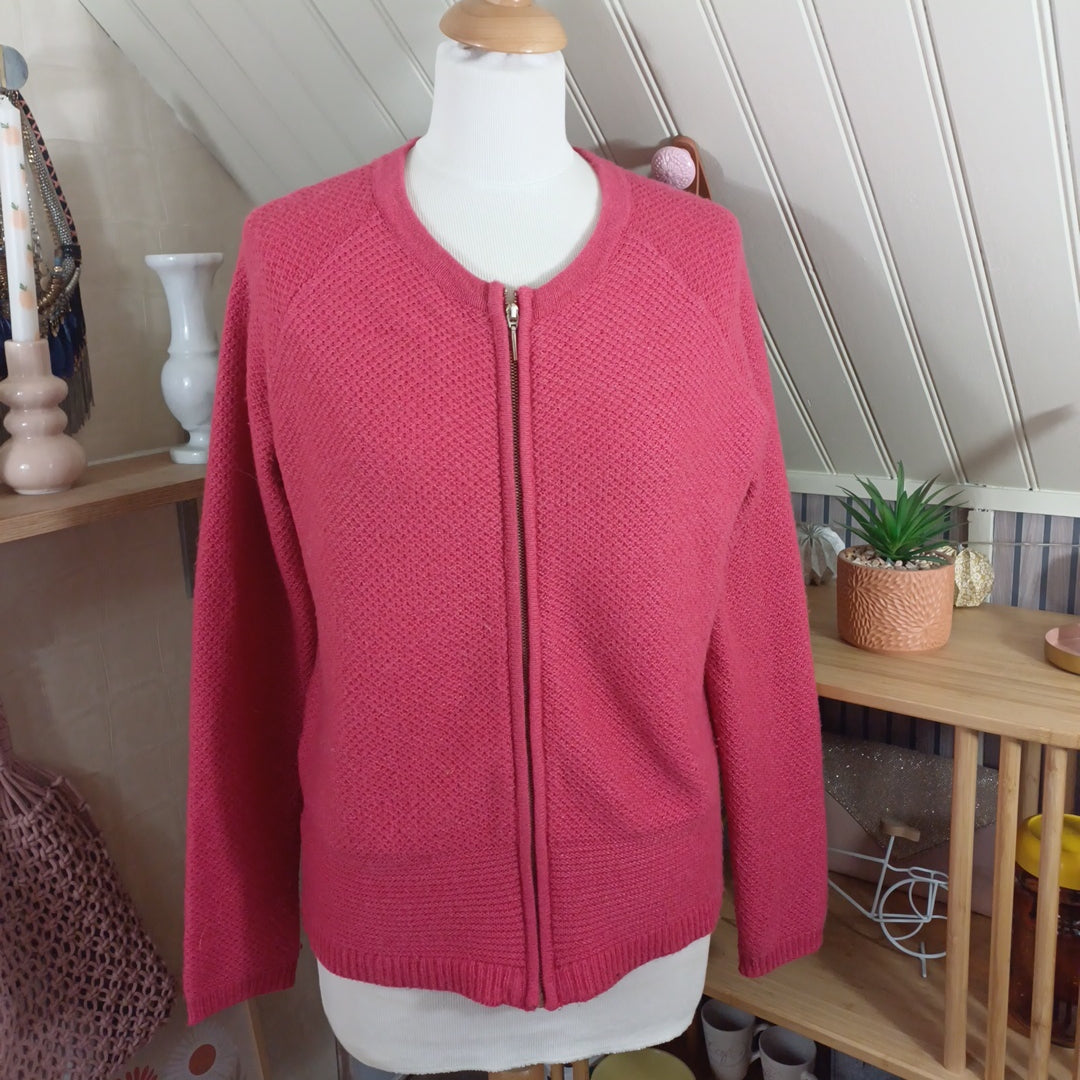 Gilet rose,Promod, taille L